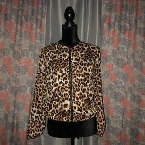 Lightweight Animal Print Jacket
